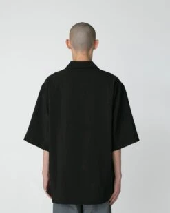 Pe Light Poplin Shirt - Antibacterial Breathable Crepe Texture Oversized Short Sleeve Button-Up 20 Pe Light Poplin Shirt - Antibacterial Breathable Crepe Texture Oversized Short Sleeve Button-Up -Snow Peak Shop SH 25SU004 0506 454