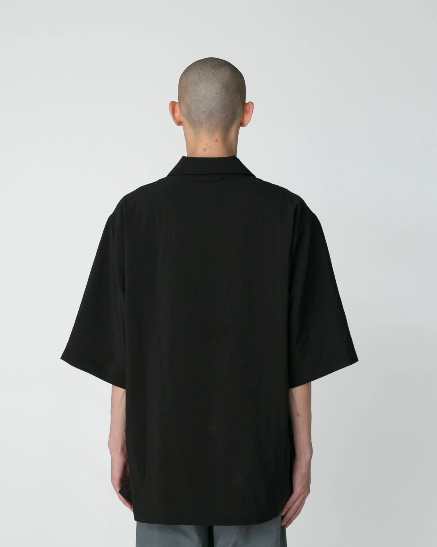 Pe Light Poplin Shirt - Antibacterial Breathable Crepe Texture Oversized Short Sleeve Button-Up 10 Pe Light Poplin Shirt - Antibacterial Breathable Crepe Texture Oversized Short Sleeve Button-Up - Image 8