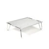 Snow Peak Silver Aluminum Ozen Solo - Ultra-Light Folding Backpacking Table