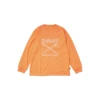 Snow Peak Solid & Delta Stake Long Sleeve T-Shirt -Snow Peak Shop SP TS 24AU001 Orange 1.psd