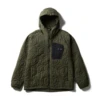 Snow Peak Quilted Insulation Jacket - Black Asterisk Pattern Hooded Outerwear