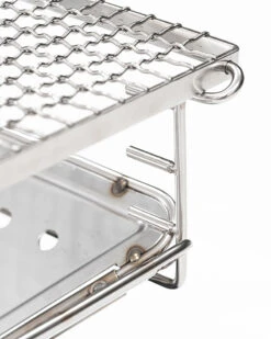 Snow Peak Fireplace Grill Bridge S – Adjustable Height Stainless Steel Cooking Frame -Snow Peak Shop ST 031GNR switch5 515Wx515H