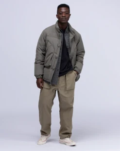 Recycled Cotton Long Sleeve T-Shirt – Upcycled Pocket Crewneck Loose Fit Top -Snow Peak Shop SW 22AU401 alt 07