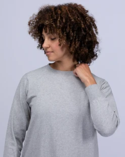 Recycled Cotton Oversized Long Sleeve Ankle-Length Dress -Snow Peak Shop SW 22AW401 alt 05