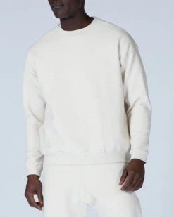 Snow Peak Recycled Cotton Sweat Crewneck – Oversized Pill-Resistant Pullover with Side Pockets -Snow Peak Shop SW 22SU401 alt 02