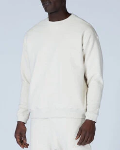Snow Peak Recycled Cotton Sweat Crewneck – Oversized Pill-Resistant Pullover with Side Pockets -Snow Peak Shop SW 22SU401 alt 04