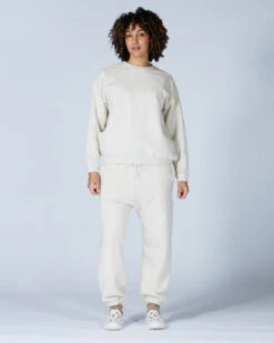 Snow Peak Recycled Cotton Sweat Crewneck – Oversized Pill-Resistant Pullover with Side Pockets -Snow Peak Shop SW 22SU401 alt 08