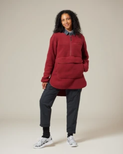 Snow Peak Bordeaux Thermal Boa Fleece Pullover - Recycled Thermal Pro Henley 24 Snow Peak Bordeaux Thermal Boa Fleece Pullover - Recycled Thermal Pro Henley -Snow Peak Shop SW 23AU006 14