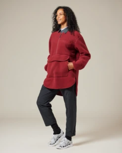 Snow Peak Bordeaux Thermal Boa Fleece Pullover - Recycled Thermal Pro Henley 25 Snow Peak Bordeaux Thermal Boa Fleece Pullover - Recycled Thermal Pro Henley -Snow Peak Shop SW 23AU006 15
