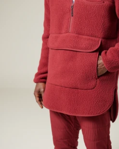 Snow Peak Bordeaux Thermal Boa Fleece Pullover - Recycled Thermal Pro Henley 21 Snow Peak Bordeaux Thermal Boa Fleece Pullover - Recycled Thermal Pro Henley -Snow Peak Shop SW 23AU006 4 5b660cca f4f3 431f 8557 d7e0a973c71a