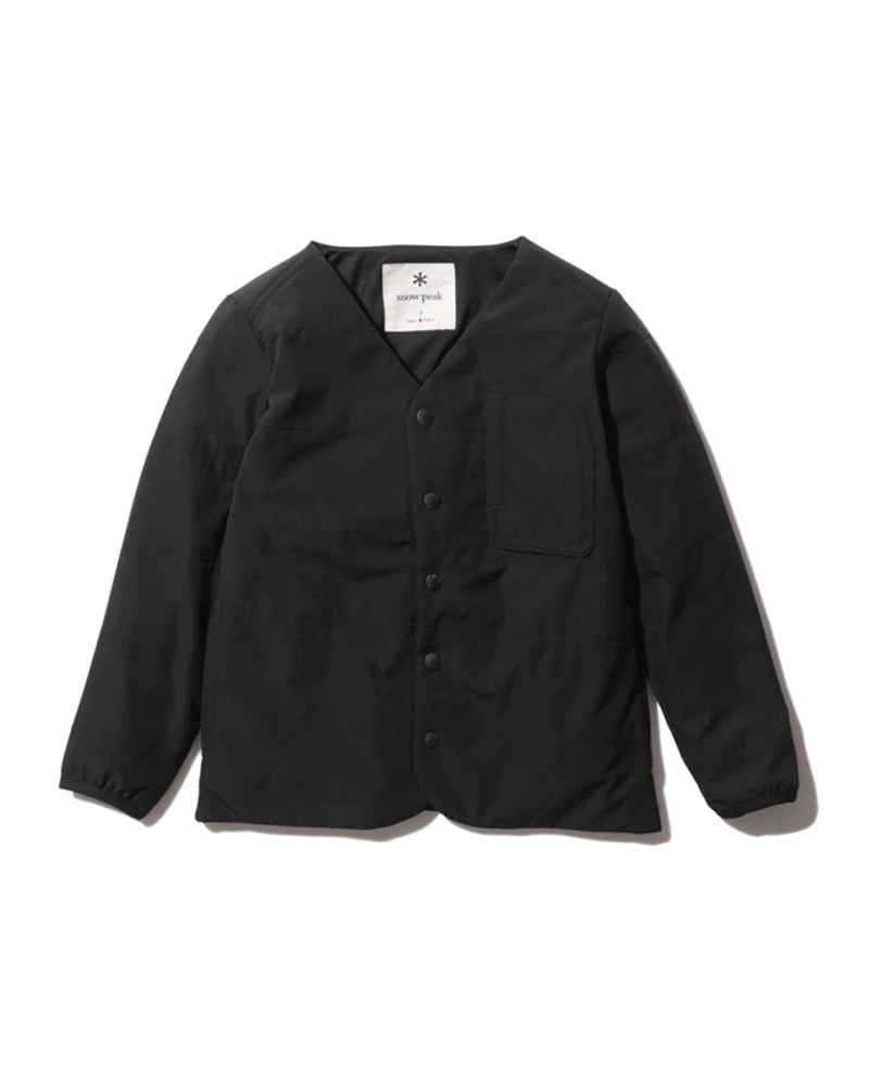 Snow Peak Kids Flexible Insulated Cardigan - Olive Green Water-Repellent Tech Jacket 4 Snow Peak Kids Flexible Insulated Cardigan - Olive Green Water-Repellent Tech Jacket - Image 2