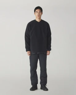 Double Face Fleece Pullover -Snow Peak Shop SW 24AU009 Black switch2 515Wx515H jpeg