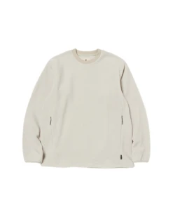 Double Face Fleece Pullover -Snow Peak Shop SW 24AU009 Ivory P 1 png