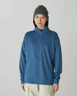 Pe/Wo Hybrid Half Zip T-Shirt – Thermal Graphene & Wool Insulated Base Layer -Snow Peak Shop SW 24AU018 20231212 snowpeak 00091 jpg