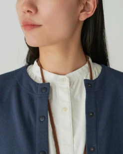 Takibi Sweatshirt Cardigan - Fire-Resistant Modacrylic Blend Snap Front Layer -Snow Peak Shop SW 24AW101 20231212 snowpeak 00603 jpg