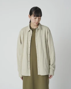 Flexible Insulated Shirt – SS25 Water-Repellent Smooth Knit Snap-Front Mid-Layer -Snow Peak Shop SW 25SU002 20240506 snowpeak 00683 jpg