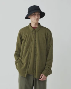 Flexible Insulated Shirt – SS25 Water-Repellent Smooth Knit Snap-Front Mid-Layer -Snow Peak Shop SW 25SU002 240506 m0499 jpg