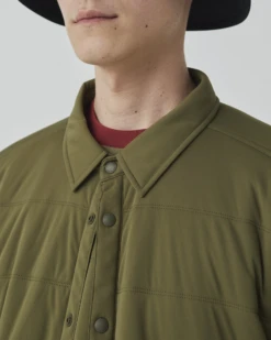 Flexible Insulated Shirt – SS25 Water-Repellent Smooth Knit Snap-Front Mid-Layer -Snow Peak Shop SW 25SU002 240506 m0502 jpg