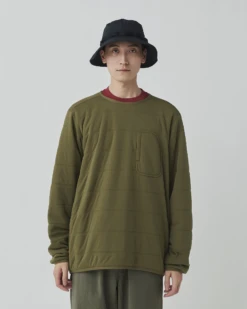 Snow Peak Flexible Insulated Pullover SS25 – Water-Repellent Knit Crewneck Performance Layer -Snow Peak Shop SW 25SU003 240506 m0482 jpg