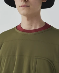 Snow Peak Flexible Insulated Pullover SS25 – Water-Repellent Knit Crewneck Performance Layer -Snow Peak Shop SW 25SU003 240506 m0491 jpg