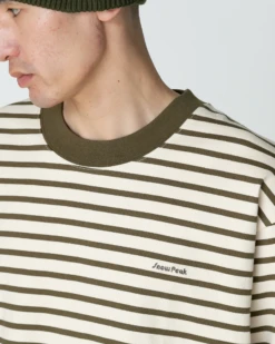 Heavy Cotton Border T-Shirt -Snow Peak Shop SW 25SU203 0506 629 jpg