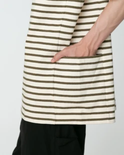 Heavy Cotton Border T-Shirt -Snow Peak Shop SW 25SU203 0506 634 jpg