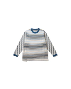 Heavy Cotton Border Long Sleeve T-Shirt