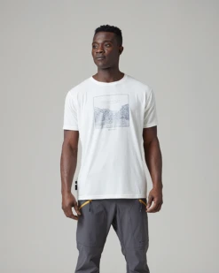 Toned Trout Yubiso River Graphic T-Shirt - Quick-Drying Performance Fishing Tee -Snow Peak Shop SnowPeak SS23 0743