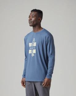 Toned Trout Mountain Maiden Fish Graphic Quick-Dry Long Sleeve T-Shirt -Snow Peak Shop SnowPeak SS23 0759