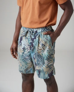 Snow Peak Printed Breathable Quick Dry Shorts – Recycled Crepe-Textured Baggy Fit -Snow Peak Shop SnowPeak SS23 0810