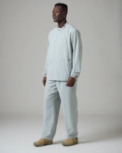 Recycled Polyester Poplin Full-Zip Jacket – Matte Black Wrinkled Finish Active Shell -Snow Peak Shop SnowPeak SS23 0833