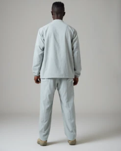 Recycled Polyester Poplin Full-Zip Jacket – Matte Black Wrinkled Finish Active Shell -Snow Peak Shop SnowPeak SS23 0834