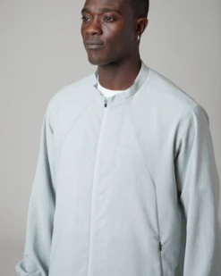 Recycled Polyester Poplin Full-Zip Jacket – Matte Black Wrinkled Finish Active Shell -Snow Peak Shop SnowPeak SS23 0835