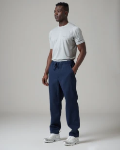Air Comfort Cloth Pants - Lightweight Crinkle-Textured Recycled Polyester Tapered Lounge Pants -Snow Peak Shop SnowPeak SS23 0858
