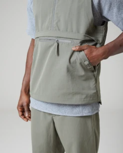 Takibi Weather Cloth Vest – Fire-Resistant Lightweight Aramid Workwear Layer -Snow Peak Shop SnowPeak SS23 0888