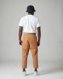 Snow Peak Light Mountain Cloth Pants - Olive Green Relaxed Fit Chino Trousers -Snow Peak Shop SnowPeak SS23 0928