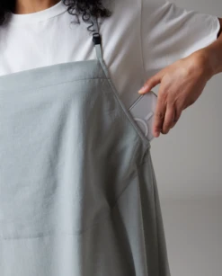 Polyester Poplin Recycled Crepe – Adjustable Cami Strap A-Line Midi Dress -Snow Peak Shop SnowPeak SS23 C 1755