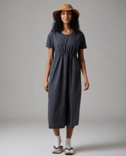 Breathable Quick Dry Dress – Recycled Crepe-Textured Lightweight Maxi -Snow Peak Shop SnowPeak SS23 C 1812
