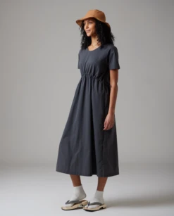 Breathable Quick Dry Dress – Recycled Crepe-Textured Lightweight Maxi -Snow Peak Shop SnowPeak SS23 C 1817