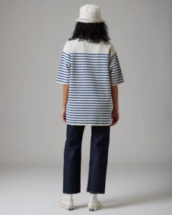 Cotton Nylon Short Sleeve Crewneck Pullover – Heavy-Weight Relaxed Fit Sweat-Wicking Top -Snow Peak Shop SnowPeak SS23 C 2273