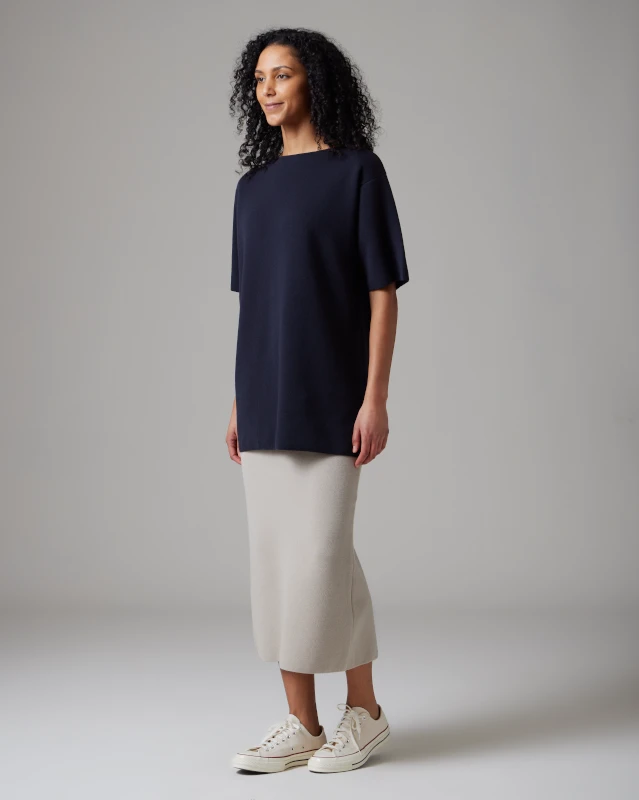 Cotton Nylon Boat Neck Pullover - Heavy-Weight Sweat-Wicking Relaxed Fit Top 8 Cotton Nylon Boat Neck Pullover - Heavy-Weight Sweat-Wicking Relaxed Fit Top - Image 6