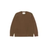Alpaca Crew Neck Knit Sweater -Snow Peak Shop TIB KN 24AU001 Greige P 1 png