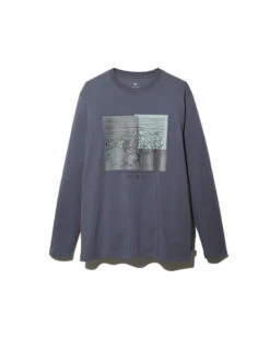 Mt. Echigo Komagatake Graphic Long Sleeve T-Shirt - Organic Cotton Wrinkle-Resistant Top 9 Mt. Echigo Komagatake Graphic Long Sleeve T-Shirt - Organic Cotton Wrinkle-Resistant Top -Snow Peak Shop TS 22AU006 hero 03