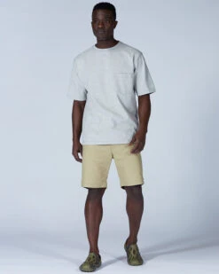 Recycled Cotton Heavyweight Crewneck T-Shirt – Durable Pocket Tee in Standard Fit -Snow Peak Shop TS 22SU401 alt 02 fdec47a0 32a9 40d2 80c4 37cdef48b5ca