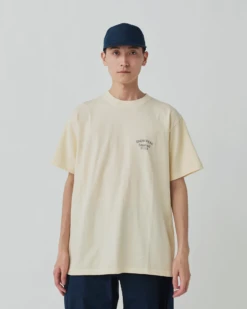 Snow Peak Recycled Cotton Dyed T-Shirt – Oval Logo Eco-Friendly Short Sleeve Crew Neck -Snow Peak Shop TS 25SU202 240506 m0509 1 scaled jpg