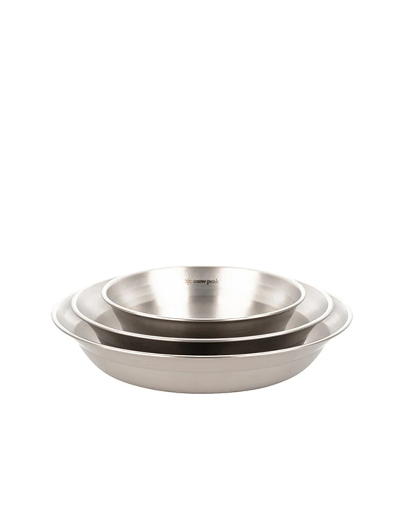 Snow Peak Tableware Set L - 4-Piece Stainless Steel Nesting Camping Set 5 Snow Peak Tableware Set L - 4-Piece Stainless Steel Nesting Camping Set - Image 3