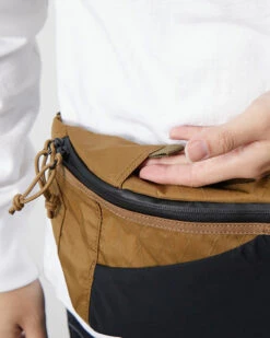 X-Pac Nylon Waist Bag -Snow Peak Shop X pac UG 880 Brown Alt1