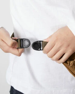 Snow Peak Black X-Pac Nylon Waterproof Waist Bag – Technical Crossbody Utility Pouch -Snow Peak Shop X pac UG 880 Brown Alt2 1