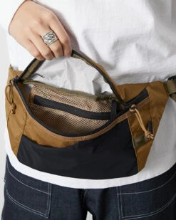 X-Pac Nylon Waist Bag -Snow Peak Shop X pac UG 880 Brown Alt3