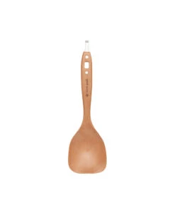 Snow Peak Beech Wood and Stainless Steel Serving Spoon – Minimalist Long Handle Camp Utensil